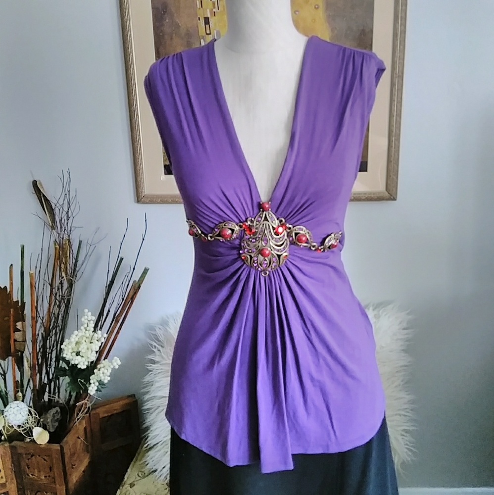 LOVE & LOVE EMBELLISHED BLOUSE